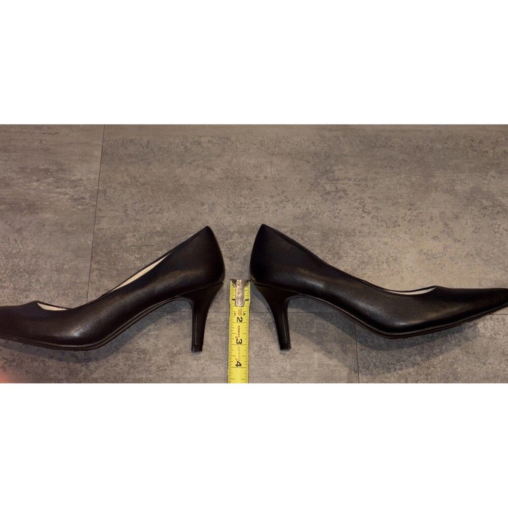 LifeStride Soft System Pointed Toe Black Pump 3 Inch Heel Shoes, Size 10M - Picture 5 of 8
